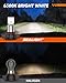 SEALIGHT 5201/5202 LED Fog Light Bulbs, Real 1:1 100% Successful Installation, 6500K Cool White Fog Light Bulb, PS24W/PS19W LED Fog Lights For Cars, Clearance Light Marker Light Plug-N-Play Pack of 2