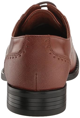 Stacy Adams Boy's Kalvin Plain Toe Oxford - Cognac, Size 6.5M angle 3