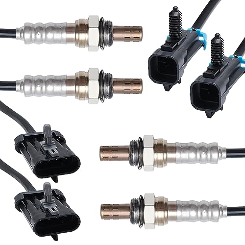 KERWINN 4Pcs O2 Oxygen Sensor 234-4012 234-4018 kit Upstream Downstream O2 Sensor Compatible with GMC C1500 2500 Suburban Savana Yukon Cadillac Escalade Chevy Suburban Express Tahoe