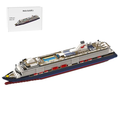 Torquino Mein Schiff 3 Kreuzfahrtschiff-Bausteine, Maßstab 1:400, Mini-Steine, Boot, Schiff, Modellbausatz, Geschenk für Erwachsene (3295 Teile) Torquino Mein Schiff 3 Kreuzfahrtschiff-Bausteine, Maßstab 1:400, Mini-Steine, Boot, Schiff, Modellbausatz, Geschenk für Erwachsene (3295 Teile)