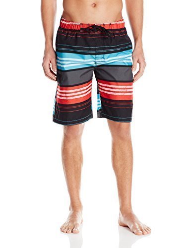Image of Kanu Surf Men's Big Viper Extended Size Stripe Swim Trunk