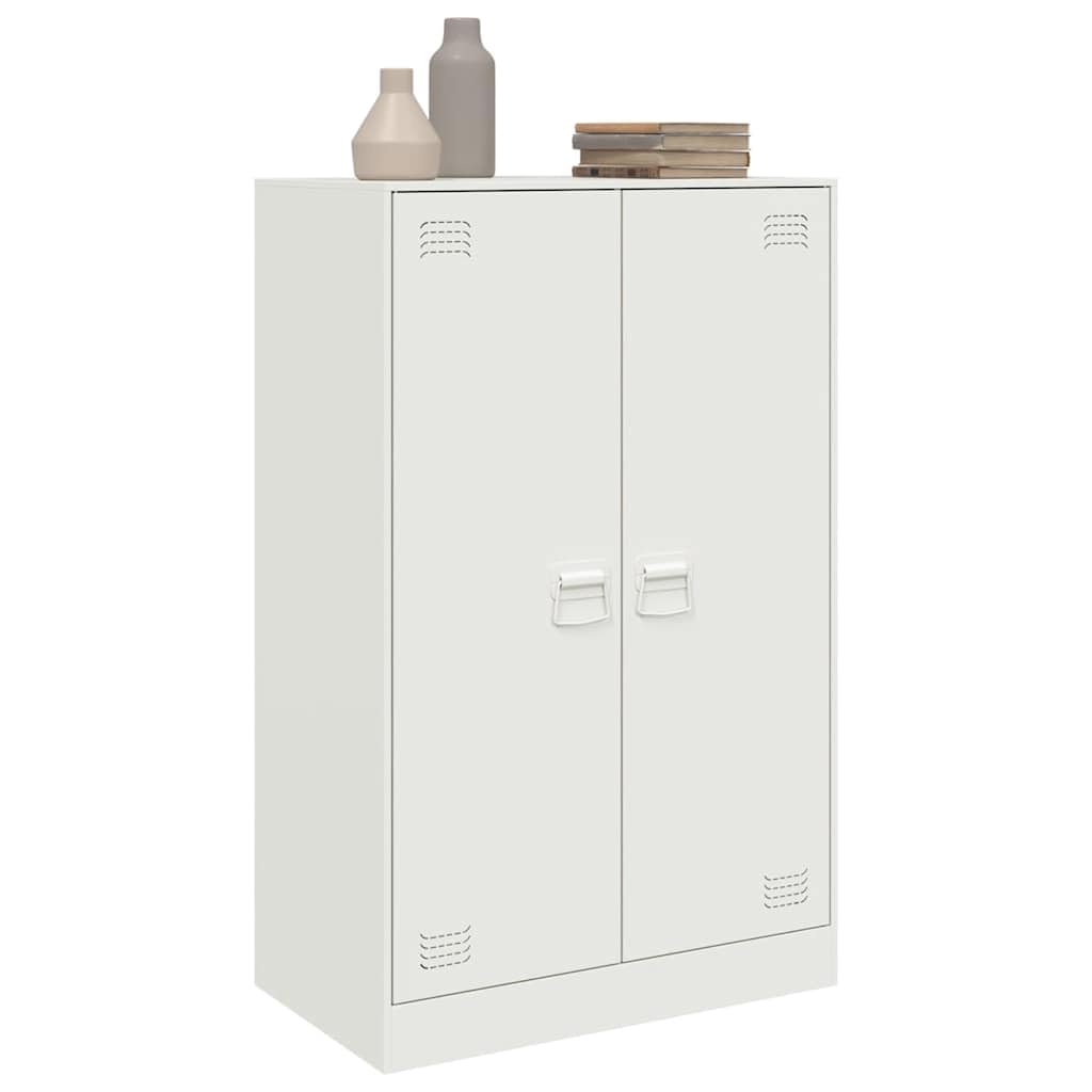 Credenza bianca, 67 x 39 x 107 cm, in acciaio