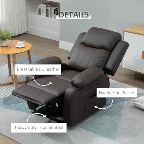 Sillón eléctrico reclinable con masaje y calefacción negro miniatura 3