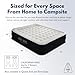 King Koil Luxury California King Size Air Mattress with Built-in High-Speed Pump Best for Home, Camping & Guests, 20