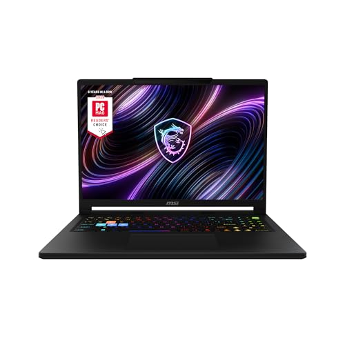 Image of msi Raider A16 HX 16 inch 240Hz QHD+ Gaming Laptop: AMD Ryzen 9-8940HX, NVIDIA Geforce RTX 5080, 32GB DDR5, 2TB NVMe SSD, Type C, Wi-Fi 7, Win 11 Home: Core Black B8WI-023US