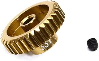 C32362 7075 Alloy 48 Pitch Hard Coating Pinion 33T, 3.17mm Bore/Shaft