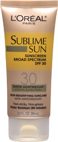 L'Oreal Sublime Sun Body Lotion SPF 30, 3 Fluid Ounce