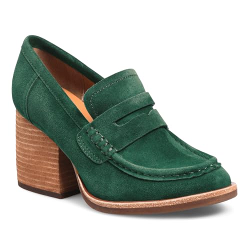 Image of MOOMMO Women Chunky Platform Loafers Pumps Round Closed Toe Slip On Penny Loafers Suede Block High Heels Oxford Shoes Formal Classic Thick Heel Dress Loafer Office Ladies Vintage Comfort 4-11 M US
