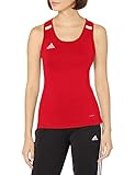 adidas Women's Team19 Compression Tank, Power red/White, S