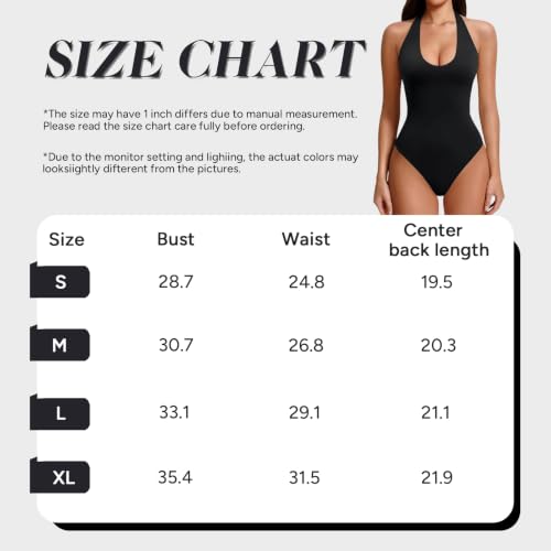 Bodysuit de espalda descubierta elegante y ajustado con cuello halter 2