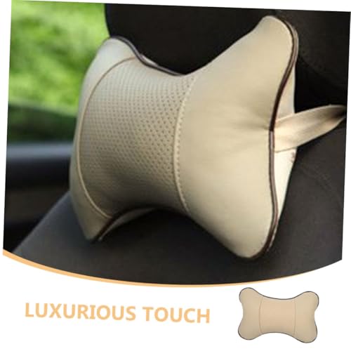 Almohada para Cabeza de Auto Cuero Artificial 22x15x14 cm miniatura 3