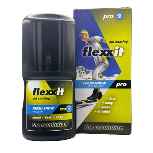 flexxit Pro 2 Ski Wachs Alternative - für Abfahrt und Langlauf Ski - hält...
