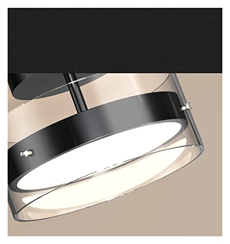 Lampe de plafond rétro LED noire pour luminaire industriel - 5