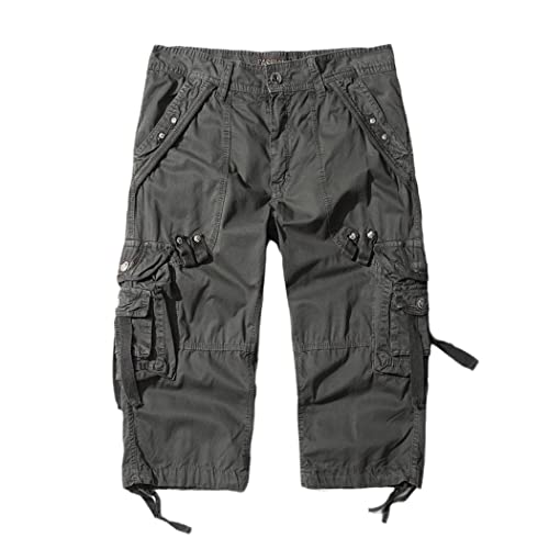 Short décontracté d'été en coton homme résistant au mollet camouflage Dark En8 taille 44