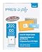 Pres-a-ply Half Sheet Self Adhesive Shipping Labels for Laser & Inkjet Printers, 200 Count (30643)