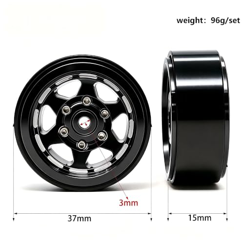 Durable Aluminum Alloy Beadlock Wheel Rim for 1/18 and 1/24 RC Cars Enhance Performance - Image 2