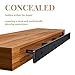 1 Pack Large Shelf Brackets Long Floating Shelf Bracket Invisible Floating Shelf Hardware Heavy Duty Floating Mantel Brackets(43