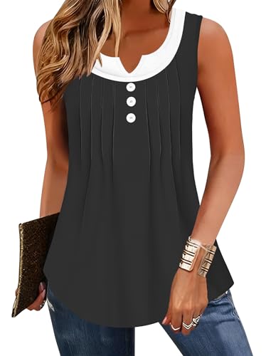 Tank Tops for Women Sleeveless Summer Tops Spring 2026 Striped Blouse Shirt
