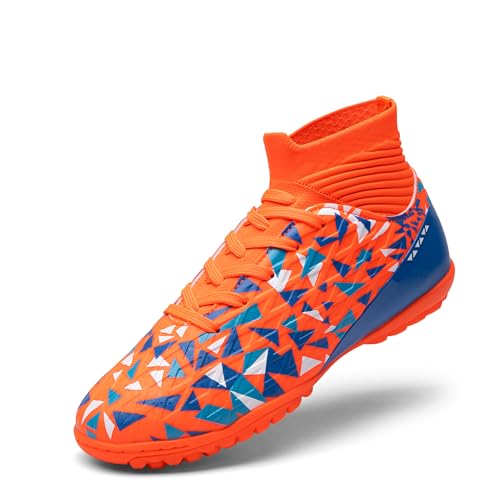 DREAM PAIRS Boys Girls Indoor Soccer Shoes High Top