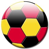 Fußball Fan Magnet Länderflagge Deutschland Ø 5 cm Kühlschrankmagnet mit innovativem Motiv für Magnettafel Pinnwand Magnetpinnwand Memoboard Whiteboard
