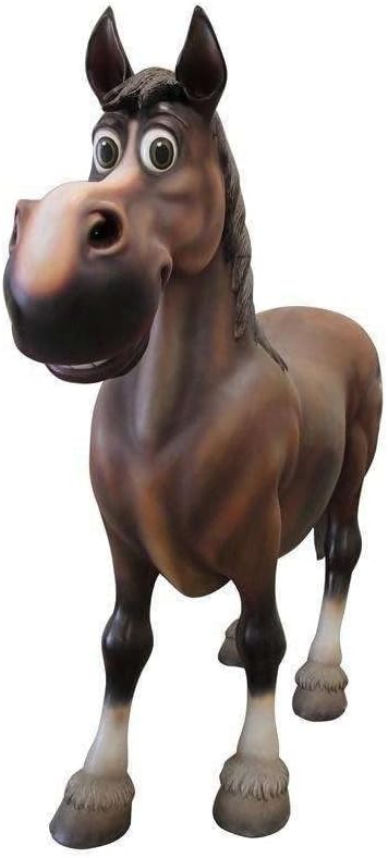 LM Treasures Comic Horse Life Size Statue