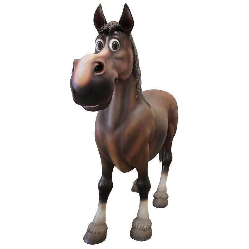 LM Treasures Comic Horse Life Size Statue