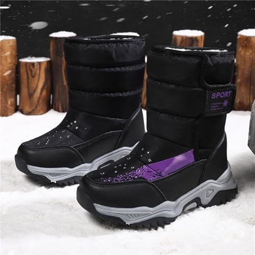 Children's Boys Girls Toddler Snow Boots Camouflage Water Proof Anti Slip Outdoor Winter Snowboard Shoes2