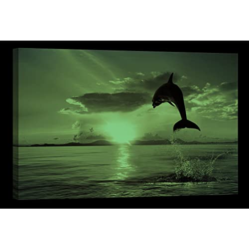 Tableau de nature fluorescent grand format 80x120 pour déco murale moderne - 2