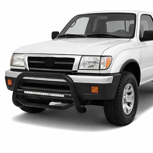 Image of Black Horse Max Beacon Bull Bar No skid plate Black Compatible with 1998-2004 Toyota Tacoma-MAB-TOB4701B