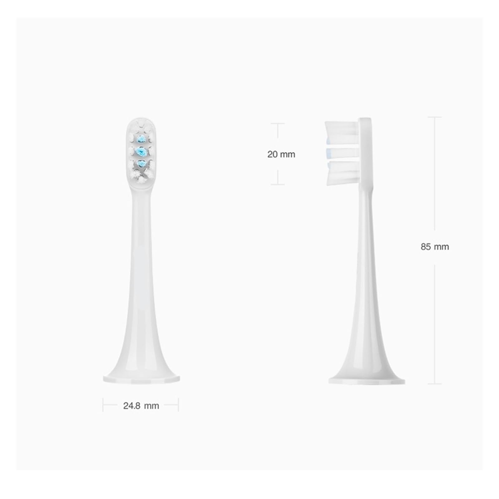 Cabezales de cepillo, for T300 T500 T500C Electric | Cabezales de repuesto for cepillo de dientes T300/T500(T300T500 T500C 6pcs)