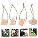 WOONEKY 6pcs Organic Horse Lick Salt Blocks Pink Salt Lick for Livestock Mineral Licking Block