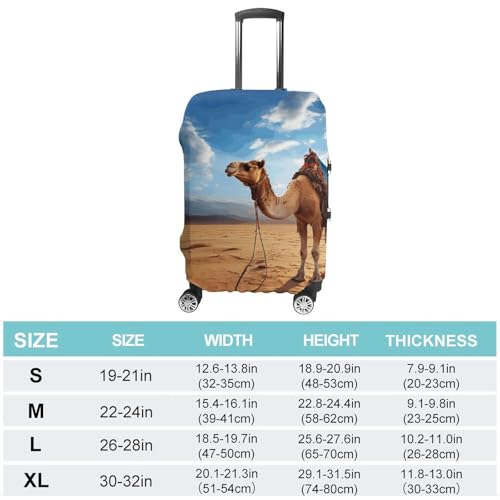 Carry on Luggage Cover Camel Sky Suitcase Covers for Luggages Tsa Approved Travel Luggage Sleeve Protector Elastic Suitcase Protector Anti-Scratch Washable Fits 19-30 Inch Case -XL2
