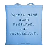Mr. & Mrs. Panda Tasche Spruch Beamtin Entspannt - Geschenk, Beruf, Verantwortung, Tüte, Berufsgestaltung, Berufe, Menschen, personalisierte Geschenke, Organisation, Jutebeutel, Behörden, Tote Bag
