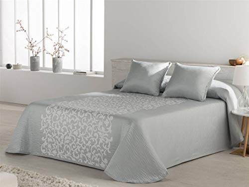 JVR Tejidos Colcha piqué Amal - Cama 150 cm - Color Perla