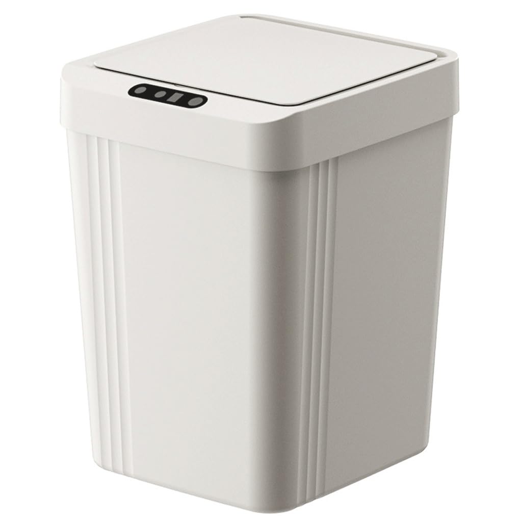 Poubelle à capteur intelligent étanche pour salle de bains et cuisine sans contact