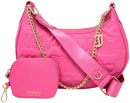 Juicy Couture Bolsa tiracolo feminina Puff Half Moon com bolsa