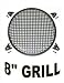 8" INCH WAFFLE SPEAKER SUB WOOFER METAL GRILLS WITH CLIPS AND SCREWS DJ-CAR-HOME