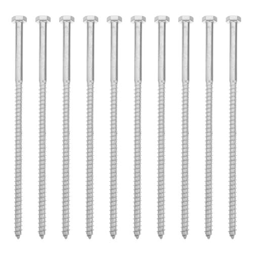 Tornillos autorroscantes M8x205mm Veemoon para fijación de vigas de madera en terrazas