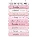 Riletese 10 Pcs Inspirational Bible Verses Wall Art Decor, Christian Positive Affirmations Bedroom Bathroom Wall Decor, Pink Bow Aesthetic Room Decor for Teen Girls