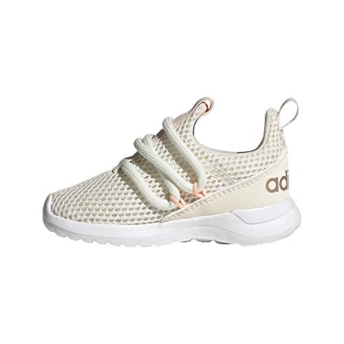 adidas unisex-child Lite Racer Adapt 3.0,White White light orange,6 M US