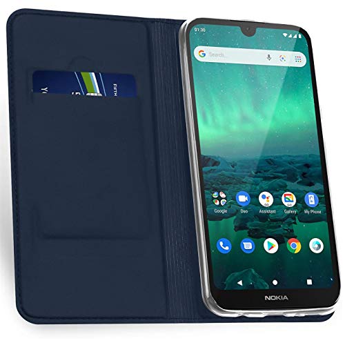 Verco Case compatible with Nokia 1.3, Flip Wallet Cover with Magnetic Closure for Nokia 1.3 Phone Case - blue - Image 4