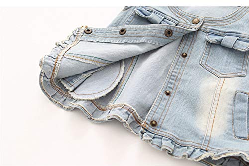 LittleSpring Girls Denim Vest Spring Fall Casual Button Down Sleeveless Jean Jacket4