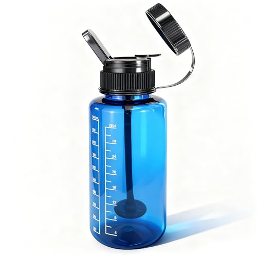 Poliveyy Innovative Portable Bottle | Durable High-Temperature Silicone & Concealed Filter System (Blue)