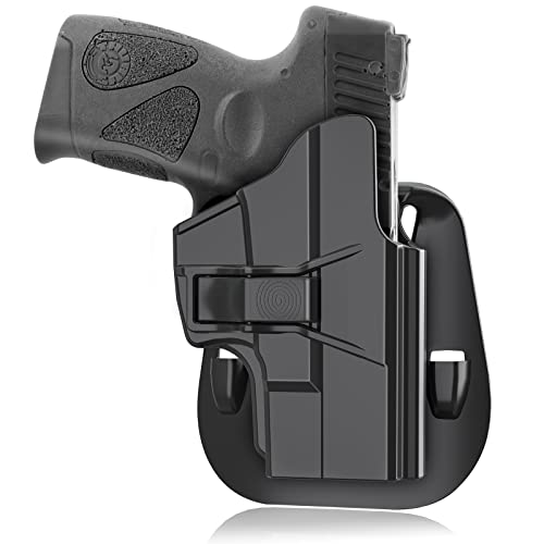 Taurus G2C Holster, Level Ii Retention Holster For Taurus G2C/G3C/2S, Taurus Millennium G2 Pt111/Pt140 Holster, Owb Polymer For Concealed Carry, Index Finger Released, 60-Degree Adjustable, Right #TOP18