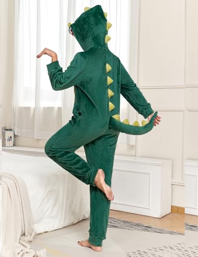Image of Veseacky Family Christmas Pajamas Matching Sets Adult Onesie Zipper Hooded Footed One-Piece Pjs Jumpsuits