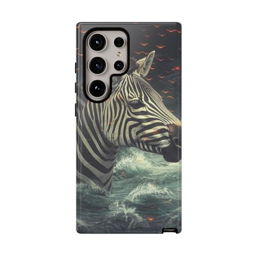 Coque zèbre dans l'eau Samsung S24 Ultra accessoire tendance pour le soir