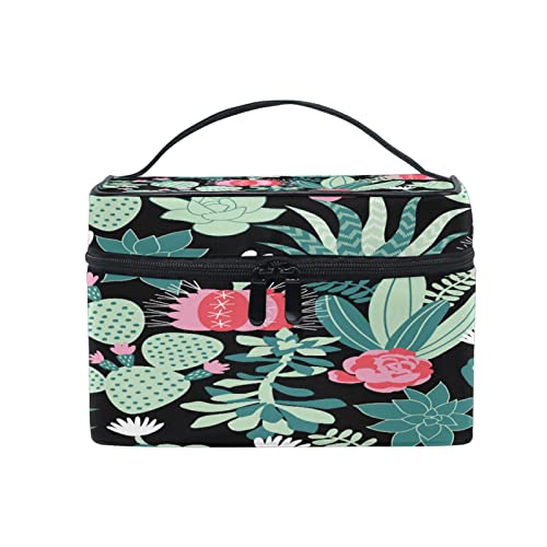 Trousse de maquillage de voyage avec poignée et zip solide