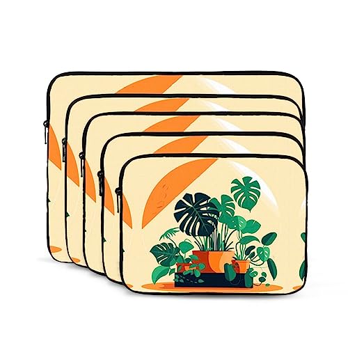 Cartoon Turtle Back Bamboo Laptop Sleeve Case 15 Inch Suitable For Notebook Computer Tablet Traveling Carrying Simple Case2