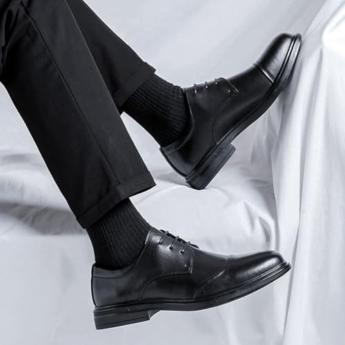 Men's Oxfords Formal Dress Shoes Classic Lace-ups Non-Slip Brogues Wedding Business Office Shoes4