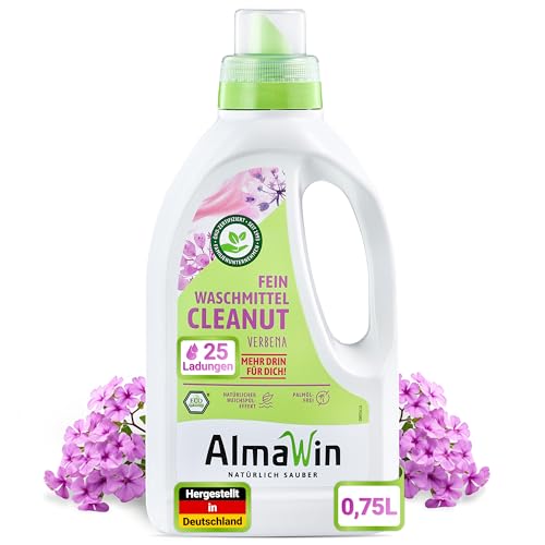 AlmaWin Cleanut - Detergente concentrado a base de nueces saponinas, da para 25 lavados - 750 g